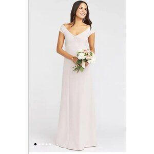 Zurich Knot Gown Show Me The Ring Stretch Crepe Show Me Your Mumu Size Sm